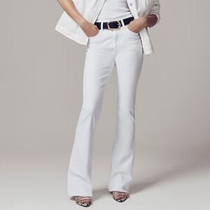 J.Crew Tall Skinny flare jean in white wash NWT Size T30